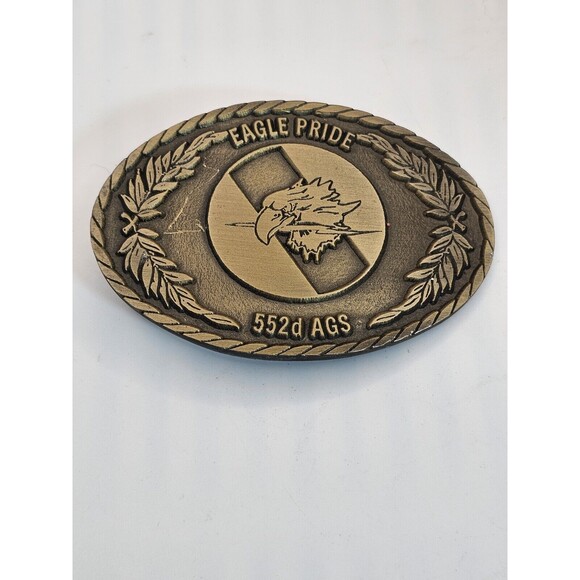 United States Air Force 552d AGS Eagle Pride Buckle America Pride. - Picture 1 of 8